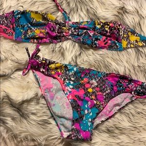 Paint splatter bikini